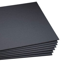 "Black Foam Board 3/16"""